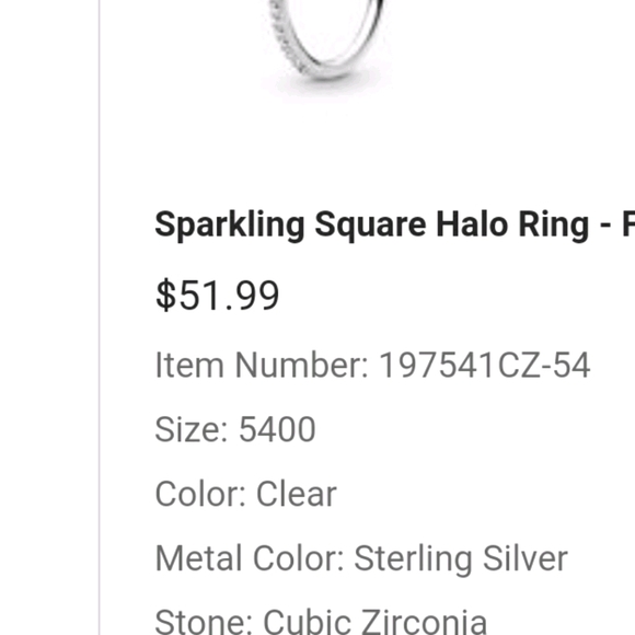 New pandora ring
